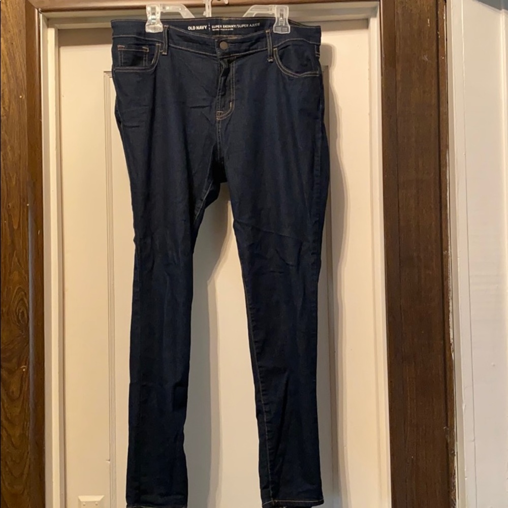 Old Navy skinny jeans. Dark wash